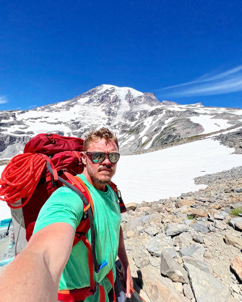 Trenton Ebersole on Mount Rainier